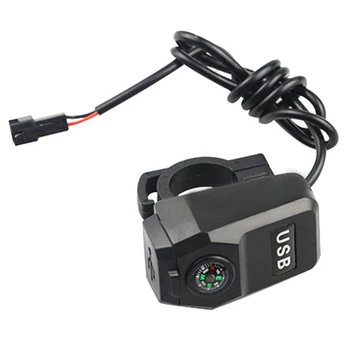1 ADET Elektrikli Araba USB araba şarjı Siyah Kask Kanca Bisiklet Motosiklet Şarj Kafa sürüş donanımları