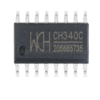 1 ADET Orijinal otantik yama CH340C SOP-16 USB seri port çip dahili kristal osilatör