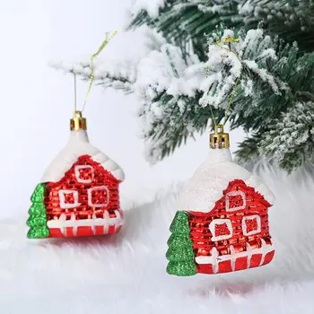 1 Çift Noel Süslemeleri Noel Ağacı Süsler Şenlikli Dekoratif Noel Ağacı Kamışı Asılı Kolye için Parti