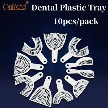 10 Adet / paket Diş Plastik Tepsiler file tepsi Ağız Bakımı Tepsisi Diş Hekimliği Laboratuvarı Malzemesi Diş Tutucu