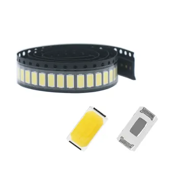 100 adet 0.5 W LED COB Çip SMD 5730 lamba yuvası ışık Beyaz veya sıcak 60-65LM Yüzey Montajlı PCB Yayan Diyot Lambası(3.0~3.4 V) DIY İçin