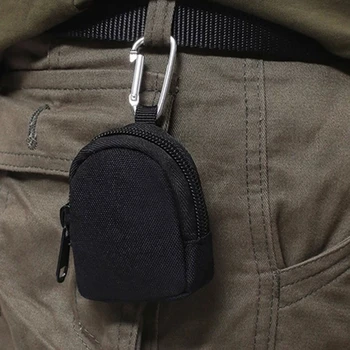 1000D EDC Kılıfı Cüzdan Çanta Taşınabilir Anahtar bozuk para cüzdanı Bel fanny Paketi Kulaklık Çantası Mini Anahtarlık Kılıfı Avcılık için