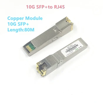 10G Sfp + Naar RJ45 Koper Modülü 10 Gb Sfp RJ45 Modülü Sfp Sfp +-T 10GBase-T Koper sfp 80 M İçin Cisco Mikrotik Tp-Link D-Link