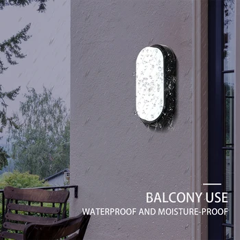 15W dış mekan led duvar Lambası su Geçirmez Bahçe Sundurma yüzeye Monte aplik ışık banyo balkon Moistureproof IP65 Tavan lambası
