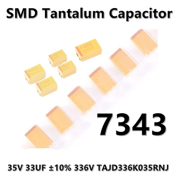 2 adet) orijinal 7343 (Tip D) 35V 33UF ±10 % 336V TAJD336K035RNJ SMD tantal kondansatör