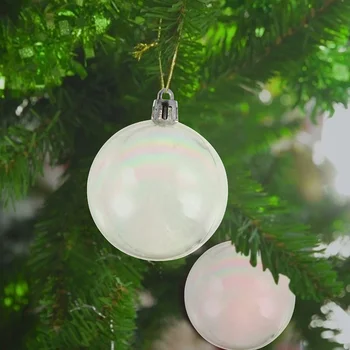 20 Adet Dekoratif top Noel Renkli Tatil dekorasyon Malzemeleri yaratıcı çok renkli topları Plastik