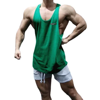 2022 Spor Salonu Egzersiz Kolsuz Gömlek Erkekler Vücut Geliştirme koşu giyimi Spor Spor Kas Erkek Y Geri Tank Top