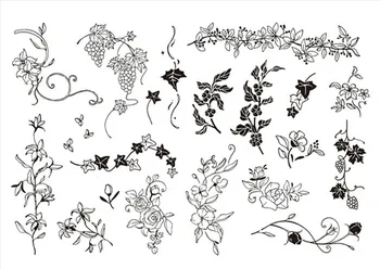2023 Yeni asma çiçek damga Temizle Damga Scrapbooking için Şeffaf Silikon Kauçuk DIY Fotoğraf Albümü Dekor
