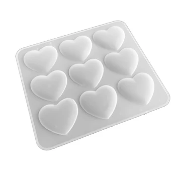 3D Sabun Kalıp Reçine Döküm Kalıp DIY silikon kalıp Seviyor Kalp Silikon Kek Kalıbı