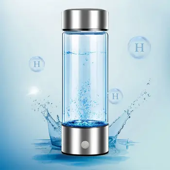 420ml Hidrojen Açısından Zengin Su Bardağı Elektrikli Hidrojen Açısından Zengin su jeneratörü Şişe Titanyum Kaliteli Filtre Taşınabilir Antioksidan İonizer
