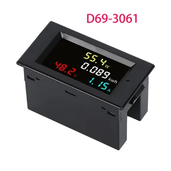 D69 - 3061 DC Gerilim, Akım ve Güç Ölçer DC14V-600V Enerji Ekran LCD dijital ekran Akıllı Otomatik