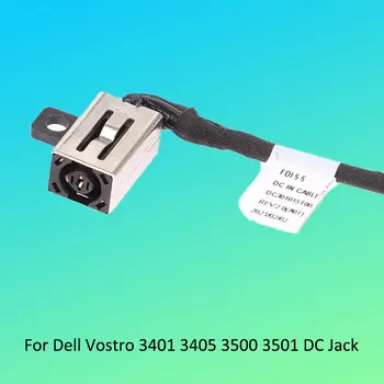 DC jack konnektörü DELL Vostro 3510 3400 3401 3500 3501 İçin DC Güç jak soketi Fiş Kablosu Şarj Kablosu