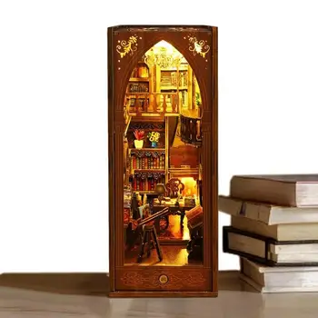 DIY Kitap Seti 3D kitap rafı Ekle Dekor DIY Minyatür Kitap Ayracı İle led ışık Noel Dekorasyon