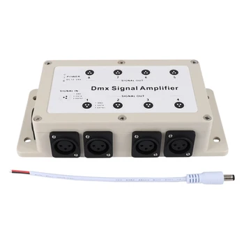 Dc12 - 24V 8 Kanal Çıkış Dmx Dmx512 Led Kontrol sinyal amplifikatörü Splitter Dağıtıcı Ev Ekipmanları İçin