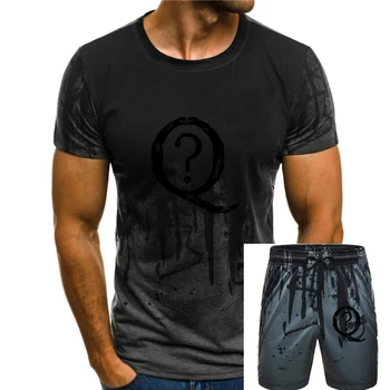 Erkek tişört QAnon Q Soru İşareti tshirt Kadın t shirt