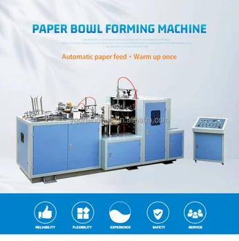 Günlük Fast Food Konteyner Kağıt Kase Yapma Üretim Hattı Çin'de Düşük Maliyetli Otomatik Kağıt Kase Şekillendirme Makinesi Üreticisi