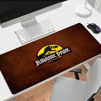 Jurassic Park Bilgisayar Mouse Pad Oyun Aksesuarları sümen Mousepad Gamer ofis paspasları Klavye Fare Halı Hızlı Halı kaymaz