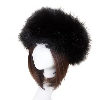 Kap Açık Bere Kış Şapka Sıcak Kadınlar Faux Fox Kürk Peluş Rus Tarzı Kalın Kabarık Kapaklar Kadın Zarif Soğuk geçirmez Kar Kapakları