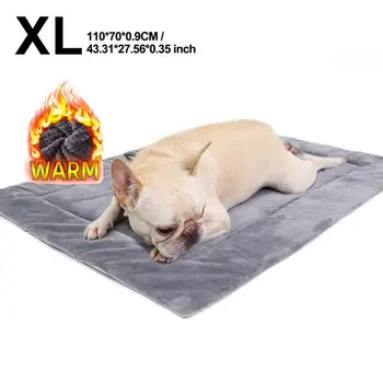 Kendinden ısıtma Pet pedleri battaniye Pazen köpek pedi ısınma yastık Mat yaşlı kediler köpekler için küçük evcil hayvanlar termal ısı yansıtıcı ped
