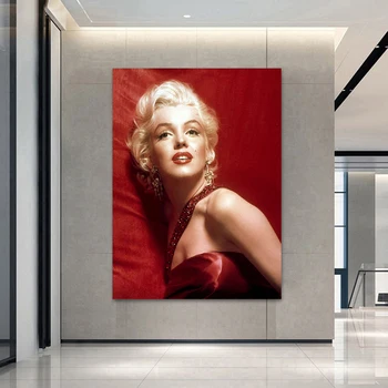 Klasik Film Yıldızı Tuval Boyama Marilyn Monroe Posterler ve Baskılar Duvar Sanatı Resimleri ıçin Oturma Odası Ev DecorationGifts