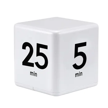 Küp Zamanlayıcı Mutfak Zamanlayıcı Zaman Yönetimi Zamanlayıcı Yerçekimi Sensörü Çevirme Zaman Yönetimi ve Geri Sayım için 25-5-45-15 Dakika