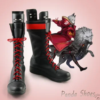 Kırmızı Oyun Arknights Cosplay Ayakkabı Anime Cos Komik Cosplay Kostüm Prop Ayakkabı Con Cadılar Bayramı Partisi