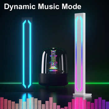 LED RGB ışık çubuğu ses kontrolü app Renkli müzik Akıllı pikap ışık oyun masaüstü Yatak Odası Gece Lambası atmosfer lamba ışığı RGB