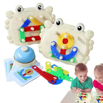 Montessori öğretici oyuncaklar Ahşap Geometrik Renk Şekil Tanıma Oyuncaklar Renk Öğrenme Eşleşen Oyuncak İnce Motor Becerileri İçin