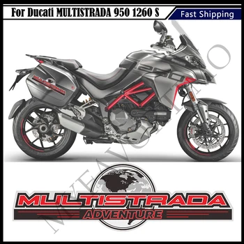 Motosiklet Çıkartmalar Ducati MULTİSTRADA 950 1260 S ENDURO Çıkartması Kuyruk Üst Yan Panniers Bagaj Alüminyum Kutu Kasa 950 1260