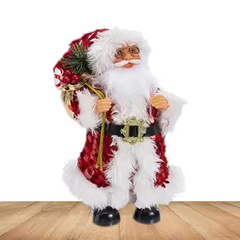 Noel Baba Dekorasyon Ayakta Noel Baba İnteraktif Noel Oyuncaklar Çok Fonksiyonlu Noel Noel Baba Heykelcik Yeniden Kullanılabilir