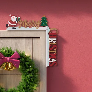 Noel Senta maddeleri kapı dekorasyon komik moda kapı süsleri kapı için