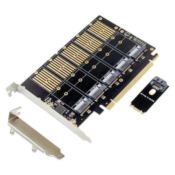 Pcıe X16 M. 2 Anahtar B Nvme SSD Adaptör Kartı M. 2 ngff'den Sata'ya - Ⅲ SSD Adaptör Kartı NGFF SSD Genişletme Kartı