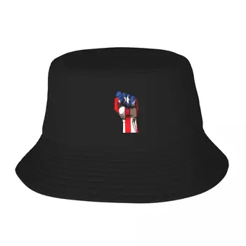 Porto Riko Yumruk Gurur Boricua Bayrağı Yetişkin balıkçı şapkası Bob Kova Şapka Erkekler Kadınlar Kapaklar balıkçı Şapka Kız Erkek Şapka