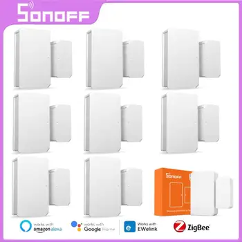 SONOFF 1-10 ADET SNZB-04 Zigbee Akıllı Kapı Pencere Sensörü Mini kapı alarmı Sensörü İle Çalışmak ZBBridge eWeLink Akıllı Ev Güvenlik İçin