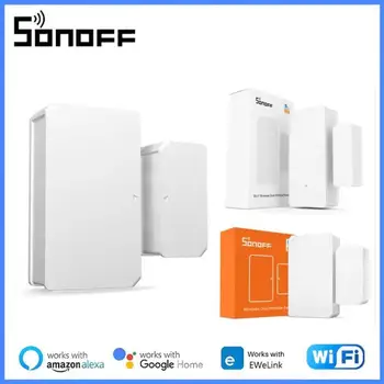 SONOFF DW2 WiFi / SNZB-04 Zigbee Pencere Kapı Sensörü Kapı Akıllı Ev Güvenlik Açık / Kapalı Dedektörleri İle Çalışmak eWeLink Alexa