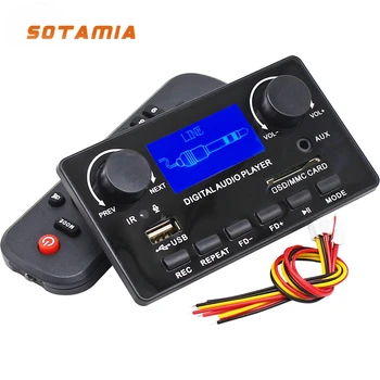 SOTAMIA Kayıpsız Bluetooth Ses Çözme Kurulu güç amplifikatörü Ses Müzik Çalar SD Kart U Disk USb Oynatma FM Ev Sineması