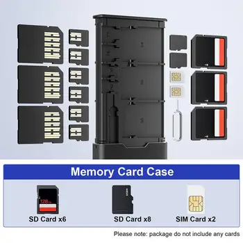 Sd Mikro Sd Sım Kart Pin Hafıza Kartı saklama kutusu Budı Aksesuarları 17 1 Alaşım telefon tutucu Alüminyum Kart Cep Aracı Bağlantı Noktası E2ı5