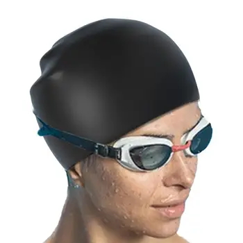 Silikon Yüzmek Kap Silikon Yüzmek Kapaklar Yüzme Şapka kulak koruyucu kaymaz Silikon Yüzme Şapka Kadın Erkek Yetişkinler İçin
