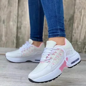 Sonbahar Yeni Kadın Sneakers Yeni Örgü Nefes Rahat Açık Hafif kaymaz Kadın Yürüyüş Eğitmenler Boyutu 36-43 Zapatos