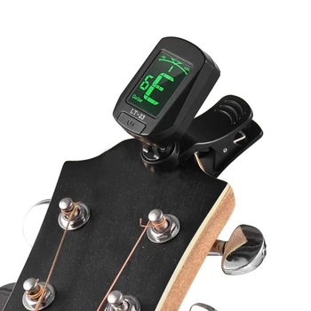 Taşınabilir Gitar Tuner Clip-On Tuner Dijital Mini Elektronik Tuner için lcd ekran ile Gitar Bas Keman Ukulele Kromatik