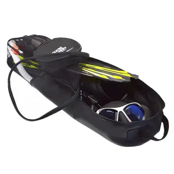 Taşınabilir dalış yüzgeç çanta ile cep ayarlanabilir su geçirmez omuz askısı ile