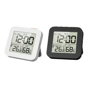 Termometre Higrometre duvar saati Alarmlı Dijital Duş Saati Çocuklar için Terzi Makyaj İş Profesyonel