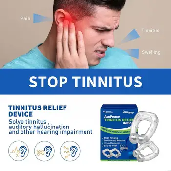 Tinnitus Kabartma kulak klipsi Taşınabilir Anti Tinnitus Kulak Tinnitus Aracı Manşet Kulak Kabartma Stoper Kulak Kulaklar Basınç Zil Sakinleştirici I6o0