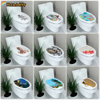Tuvalet Çıkartmaları Banyo Dekorasyon Tuvalet Kapağı WC Kapı Sticker Çıkarılabilir Kendinden Yapışkanlı Dekor Kağıt Ev Yaratıcı Macun
