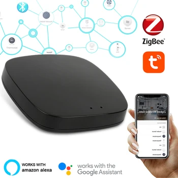 Tuya Zigbee 3.0 Köprü Akıllı Ev 2.4 g Wifi Kablosuz Mini Ağ Geçidi Akıllı Yaşam App Uzaktan Kumanda Alexa İle Çalışır