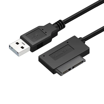 USB2. 0 SATA Kablosu Aksesuarları Evrensel Basit Dizüstü Bilgisayar Aksesuarları Harici Optik Sürücü Adaptörü Bağlantı Hattı