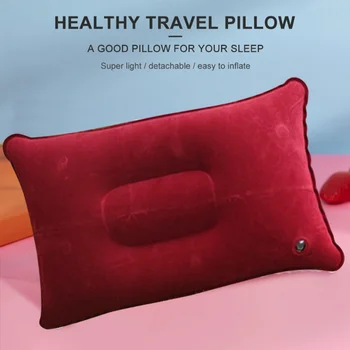 Ultralight Taşınabilir şişme hava yastığı Kamp Seyahat Uyku Yastık Baş Dayanağı