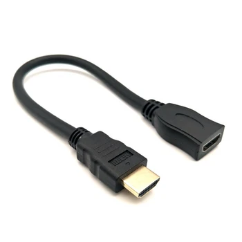 Verlängerung Kabel Männlich zu Weiblich HD-kompatibel 2,0 HD Extender Adapter Kabel 0,3 M 0,5 m für PC PS3 PS4 PC TV Laptop