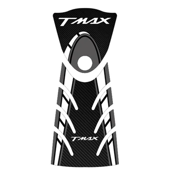 YAMAHA TMAX 530 İÇİN Motosiklet Yakıt Deposu Koruyucu 3D Jel Sticker Çıkartma-Beyaz