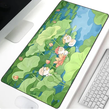 Yaz Anime Kawaii Büyük Mouse Pad 800x400 Laptop Klavye Ofis Kauçuk Sevimli Masaüstü Mat Bilgisayar Oyun Yumuşak Mousepad Halı